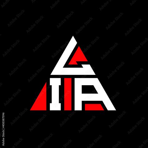 Lia Triangle Letter Logo Design With Triangle Shape Lia Triangle Logo