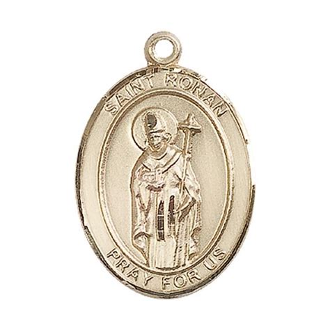 14kt Gold St Ronan Medal 1 X 34 Ewtn Religious Catalogue