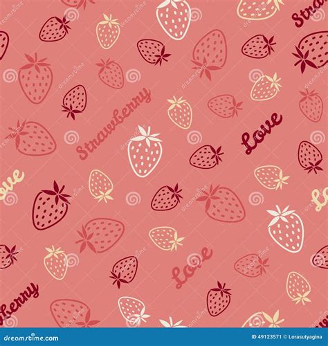 Abstract Strawberry Texture Endless Berry Background Endless F Stock