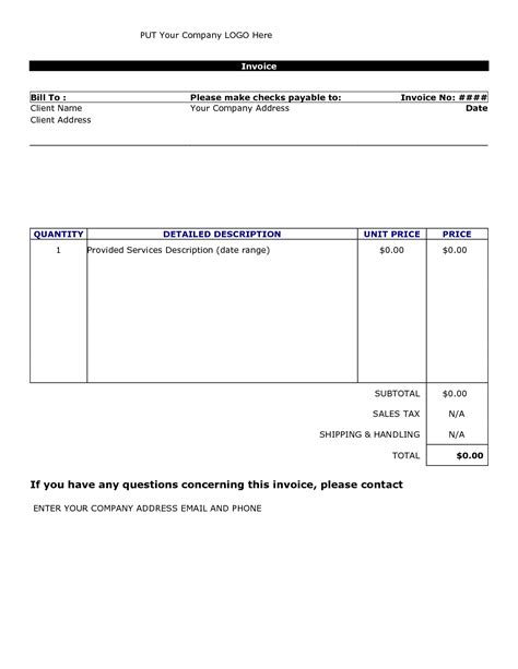 Paid Invoice Template Word Invoice Example