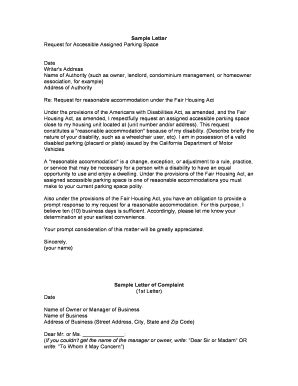 Parking Letter Request: Complete with ease | airSlate SignNow