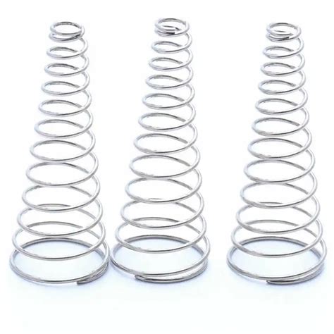 Wire Dia 04 2mm Steel Coil Springsconical Cone Compression Spring