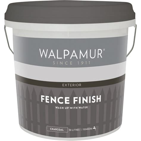 Walpamur 10l Charcoal Fence Finish Bunnings Warehouse