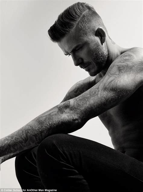 Hunky David Beckham Shows Off His Tattoo Collection And Impressive Abs