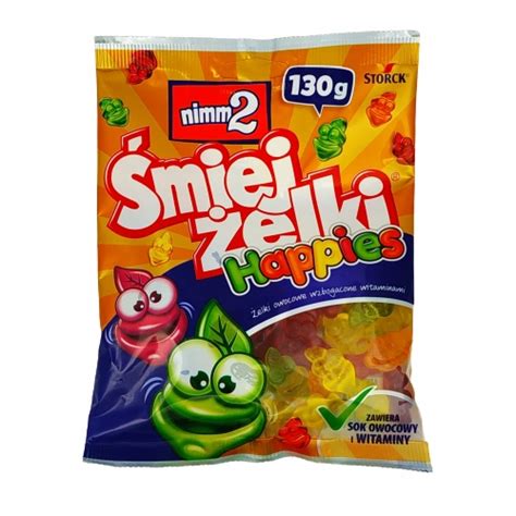 Żelki ŚmiejŻelki Happies Owocowe Nimm2 130g 11861190990 Allegropl