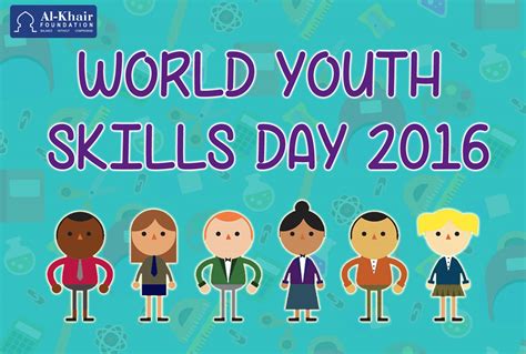 The first iyd was observed on 12 august, 2000. World Youth Skills Day: 15th July 2016 - Al-Khair Foundation