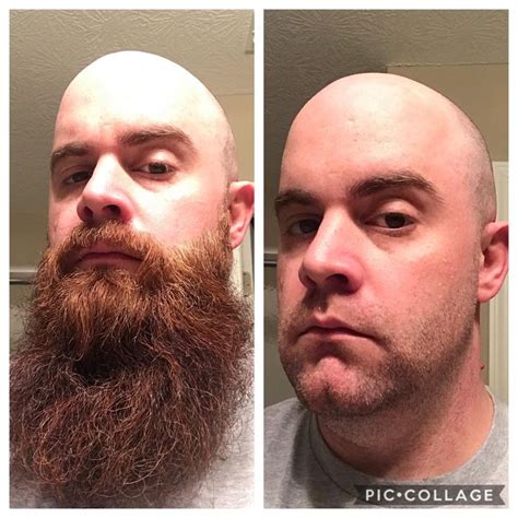 before and after i had to shave my beard off for a new job i was not happy beard beard