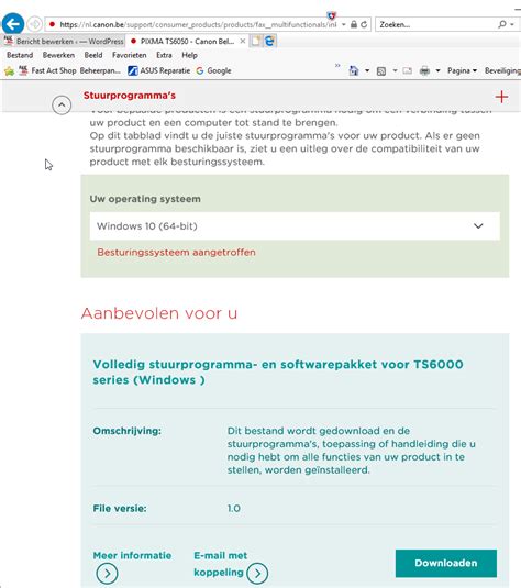 Download drivers, software, firmware and manuals for your canon product and get access to online technical support resources and troubleshooting. Mijn printer: Canon TS5050 - TS6050 - TS6150 installeren
