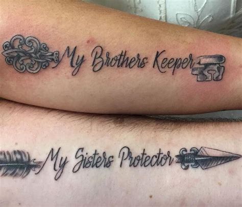 175 Best Brother Tattoos 2020 Dopasowane Symbole Memorial Quotes