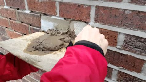 How To Do Pointing On A Brick Wall Weather Pointing Youtube