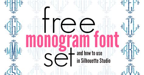 These designs are great for coloring pages and coloring sheets, crochet patterns, drawing and painting, svg files for cricut and silhouette, svg cut files, hobbies, holiday. Free Monogram Set and How to Use Monogram Font in ...