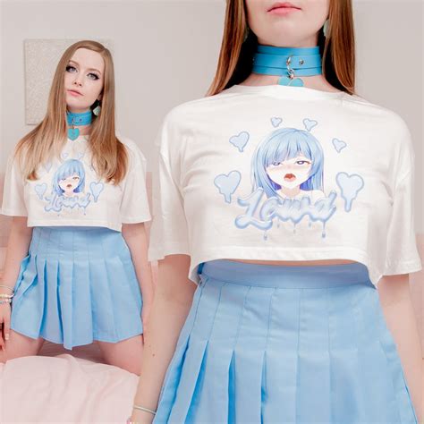 Lewd Uwu Girl Crop Top Sexy Anime Cosplay Anime Apparel Lewd Fashion