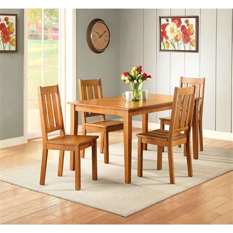 Better Homes And Gardens Bankston 5 Piece Dining Set Honey