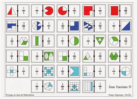 Ejercicios de práctica para la paa. domino.JPG (1060×770) | Fracciones, Juegos matematicos ...