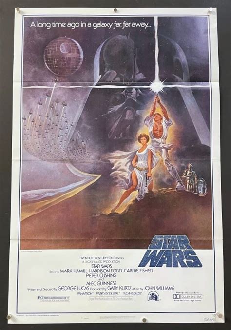 Star Wars 1977 Original One Sheet Movie Poster Hollywood Movie