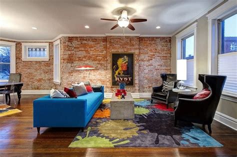 Exposed Brick Wall In Living Rooms Homes With Fantastic Atmosphere