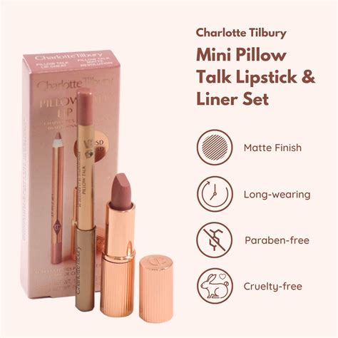 Buy Charlotte Tilbury Pillow Talk Mini Matte Revolution Lipstick And