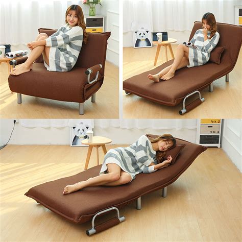 Buy Folding Lazy Sofa Chair Stylish Sofa Couch Beds Lounge Chair W