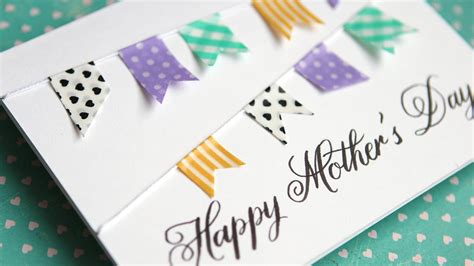 You'll find that they say it all, and maybe even better! Simple DIY Mother's Day Card - No stamping! - YouTube