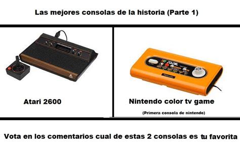 Atari 2600 Vs Color Tv Game Meme By Pollo201101 Memedroid