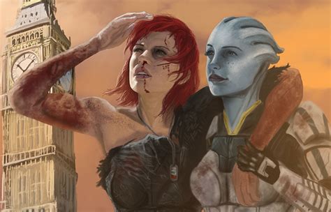 Mass Effect Liara And Shepard 1280x822 Wallpaper