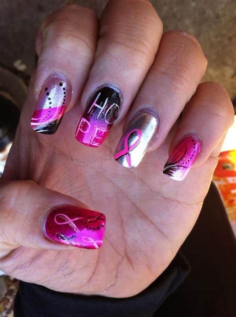 Check out this nail and manicure tutorial to learn how to create a. 15 Awe-inspiring Breast Cancer Nails Ideas - SheIdeas
