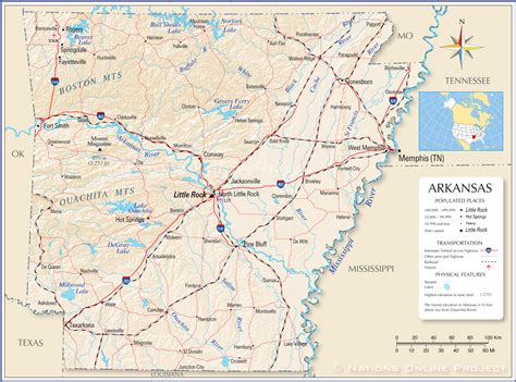Map Of Arkansas With Cities Verjaardag Vrouw 2020