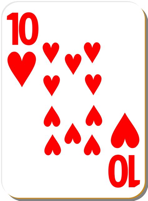 Search for playing card heart with us Playing Card | Free Stock Photo | Illustration of a Ten of ...