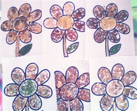 Gambar Mozaik Bunga Dari Daun Kering Berkas Belajar