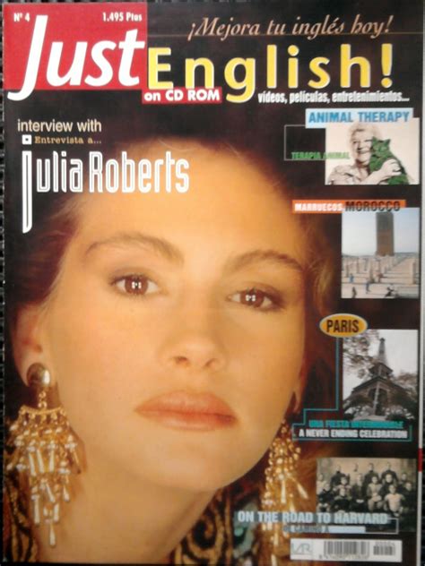Magazine Collector Venezuela Julia Roberts Just English Magazine 1998