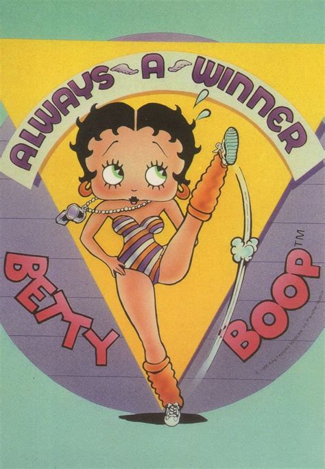 Betty Boop Always A Winner 1950s Swimsuit Competition Postcard Topics