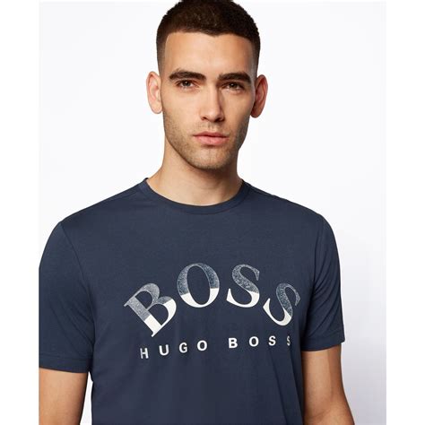 Boss Mens Hugo Boss 1 T Shirt Regular Fit T Shirts Flannels