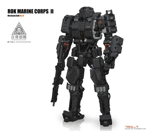 Artstation Rok Marine Corps Hyungwoo Kim Military Robot Combat Robot Robots Concept