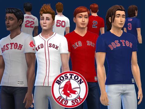 The Sims Resource Boston Red Sox Jerseys