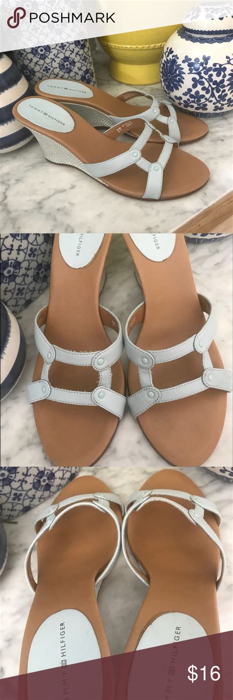 Tommy Hilfiger Baby Blue Open Toe Sandals 85 Tommy Hilfiger Baby