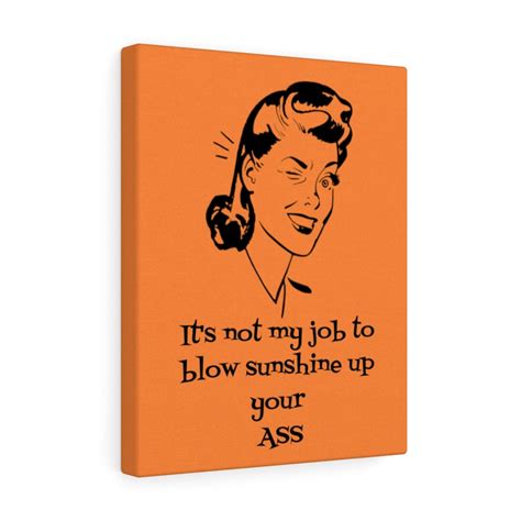 50s Retro Woman Its Not My Job To Blow Sunshine Up Etsy