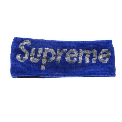 Supreme New Era Reflective Logo Headband Royal Millioncart