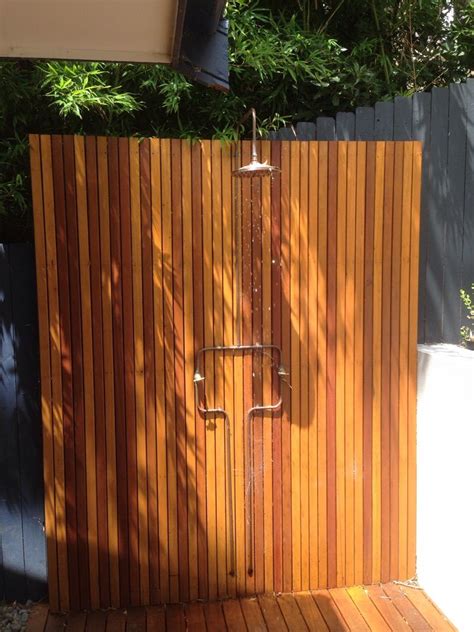 Beautifully Hand Crafted Outdoor Copper Shower Recently Installed By Us In Bondi Green