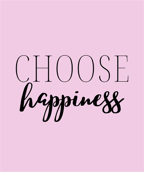 Choose Happiness Inspirational Quote On Happy And Joyful Life Poster