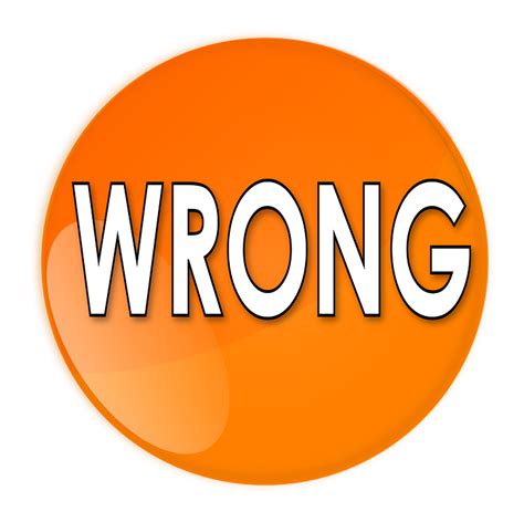 Free Illustration Wrong Button Orange Icon Symbol Free Image On