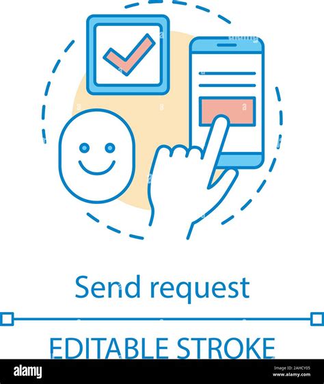 Send Request Concept Icon Submitting Application Booking Reservation