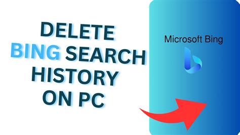 How To Delete Bing Search History Clear Microsoft Bing Search History