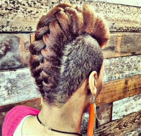 Braids are elegant and still offer us a nice, new look. 50 Mohawk Hairstyles for Black Women | StayGlam