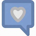 Icon Compassion Chat Conversation Speech Bubble Romantic