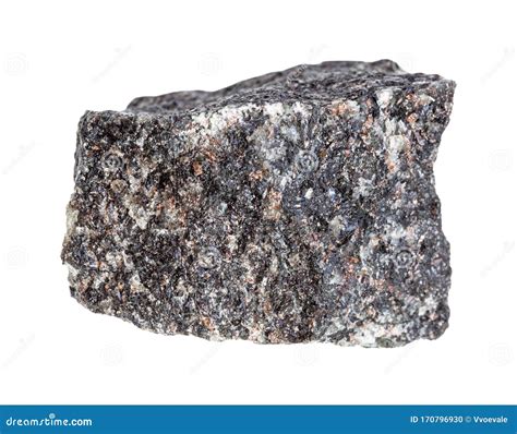 Raw Nepheline Syenite Rock Isolated On White Stock Photo Image Of