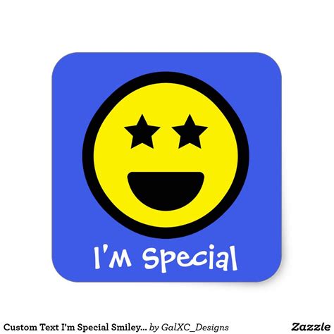 Custom Text Im Special Face Emoji Sticker Zazzle Emoji Stickers