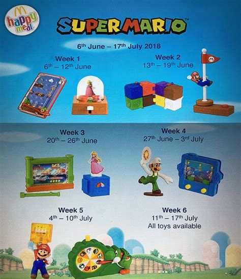 Details On New Super Mario Happy Meal Toys Mcdonalds Uk