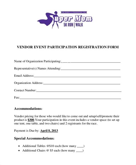 Company / vendor name *. FREE 10+ Sample Vendor Event Forms in PDF | MS Word