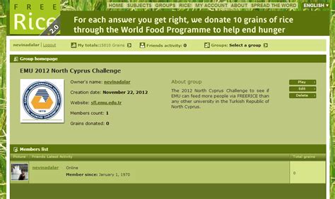 For each question you answer correctly, we give 10 grains of rice to the world food programme to bring us. FL EPS Continuing Professional Development: NORTH CYPRUS ...