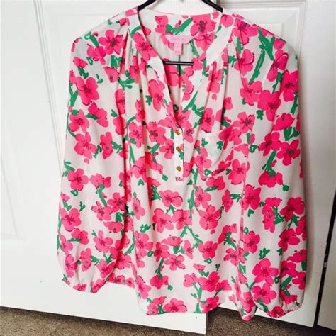 Lowest Price For Cc Lilly Pulitzer Floral Blouse Floral Blouse